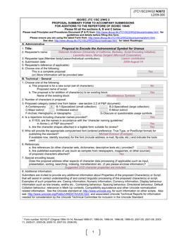 Iso/Iec Jtc 1/Sc 2/Wg 2