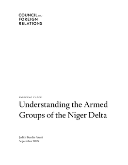 Understanding the Armed Groups of the Niger Delta