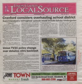 Cranford Considers Overhauling School District