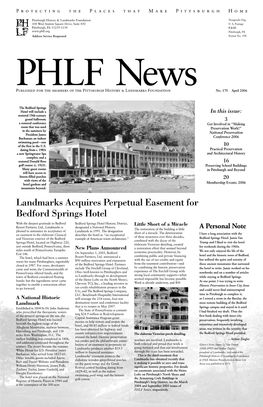 PHLF News Publication