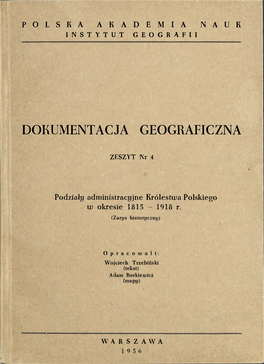 Podzialy Administracyjne Krolestwa Polskiego W Okresie 1815