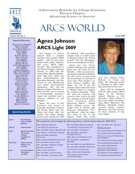 ARCS WORLD Volume XII, No