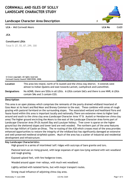 Cornwall and Isles of Scilly Landscape Character Study