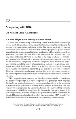 Computing with DNA.Pdf