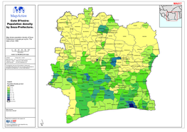 Population Density by Sous-Prefecture. MA017