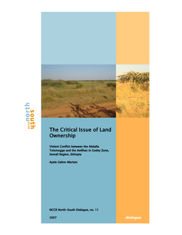 The Critical Issue of Land Ownership