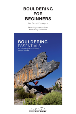 Bouldering for Beginners by David Flanagan