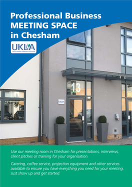 Professional Business MEETING SPACE in Chesham