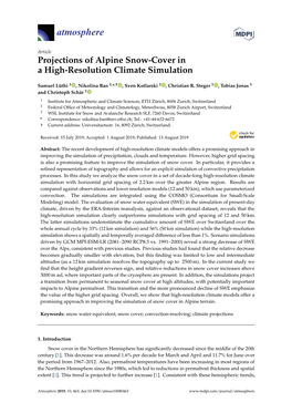 Projections of Alpine Snow-Cover in a High-Resolution Climate Simulation