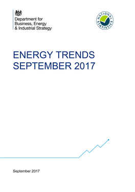 Energy Trends September 2017