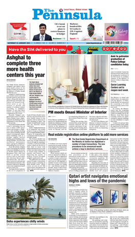 Ashghal to Complete Three More Health Centers This Year