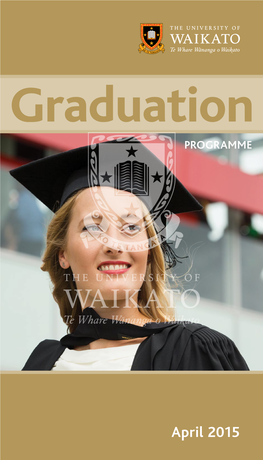 2015 April Graduation Programme