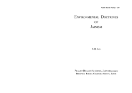 Environmental Doctrines of Jainism” Written by Shri Jain Will Create Ecology and Environment