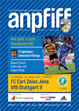 FC Carl Zeiss Jena Vfb Stuttgart II