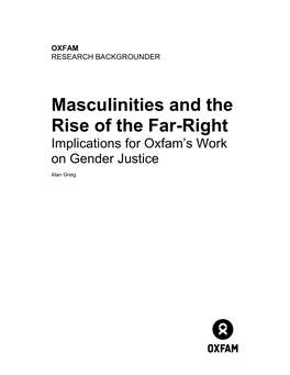 Masculinities and the Far-Right