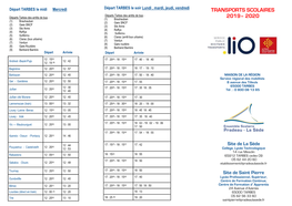 Transports Scolaires 2019– 2020