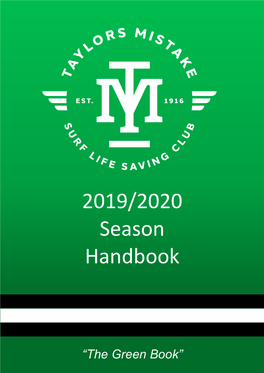 2019/2020 Season Handbook