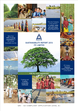 Sustainability Report 2013 Itc Limited