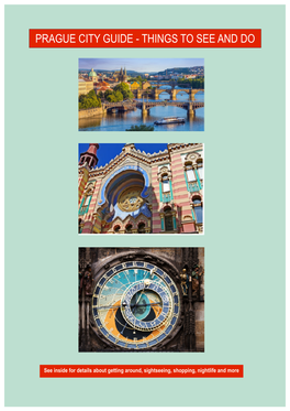Prague City Guide 2022