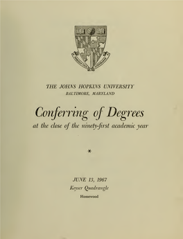 Commencement 1961-1970