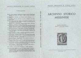 Archivio, Storico Messinese