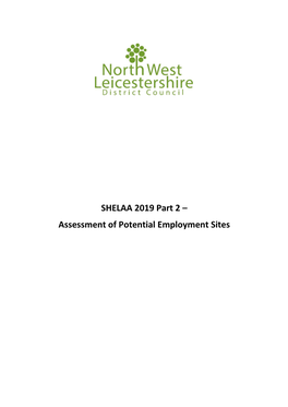 Assessment of Potential Employment Sites