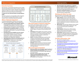 Network Integration Interoperability by Design