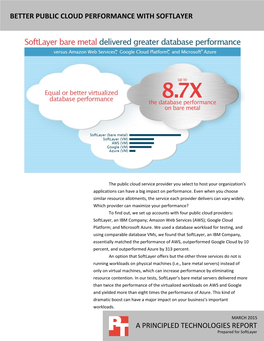 Better Public Cloud Performance with Softlayer