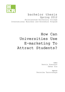 How Can Universities Use E-Marketing to Attract Students?