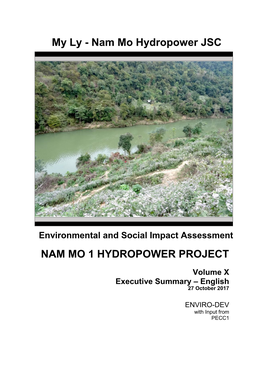 NAM MO 1 HYDROPOWER PROJECT My Ly