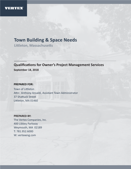 Town Building & Space Needs