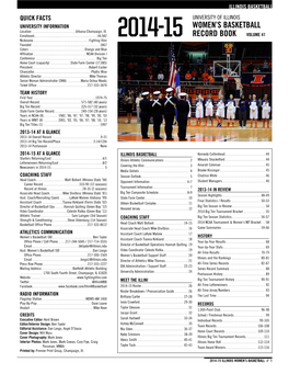 Women's Basketball Record Book Volume 41