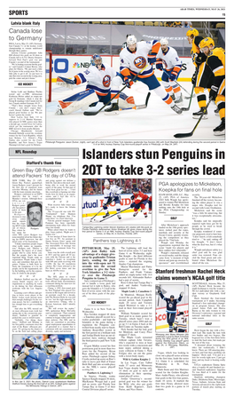 Islanders Stun Penguins in 2OT to Take 3-2 Series Lead