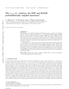 The Mmax-Mecl Relation, the IMF and IGIMF 3