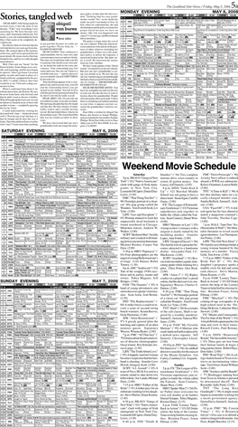 Weekend Movie Schedule Stories, Tangled