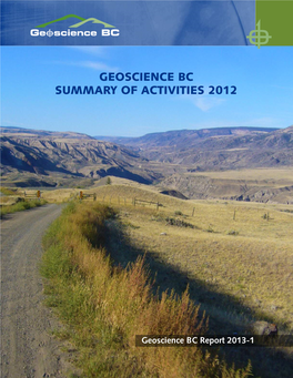 Geoscience Bc Summary of Activities 2012