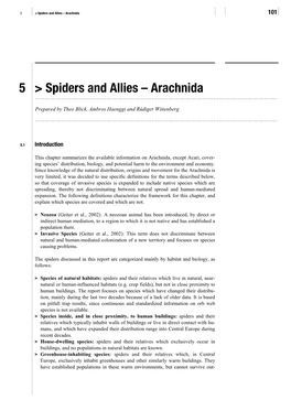 Arachnida 101