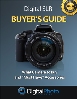 DSLR Buyer's Guide