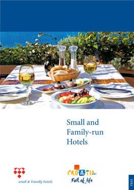 Small and Family-Run Hotels FREE Croatian Tourist Regions