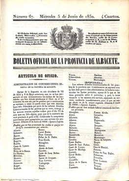 Boletin Oficial De La Provincia De Albacete