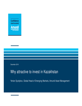 Why Atractive to Invest in Kazakhstan