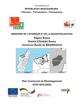 Région Boeny District D'ambato Boeny Commune Rurale De