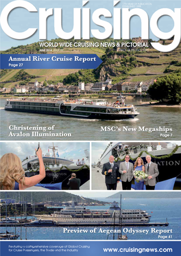 JUNE 2014 ISSUE 89 PRICE $8.25 (INCL GST) Annual River Cruise Report Page 27