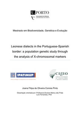 Leonese Dialects in the Portuguese-Spanish Border: a Population Genetic Study Through the Analysis of X-Chromosomal Markers