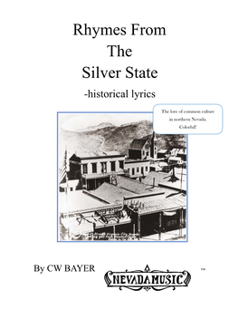 Rhymes from the Silver State March 2019