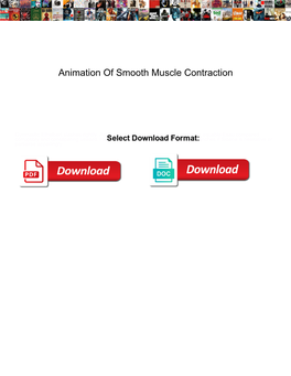 Animation of Smooth Muscle Contraction