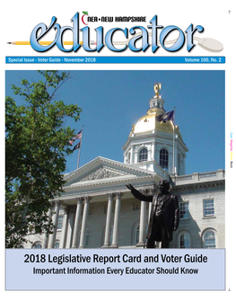 2018 Legislative Report Card and Voter Guide