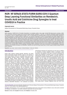 ROR- NF-B/Rela-STAT3-FURIN-SARS-COV-2 Quantum Deep Learning