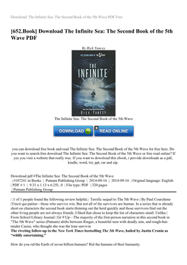Download the Infinite Sea: the Second Book of the 5Th Wave PDF