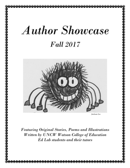 Author Showcase Fall 2017